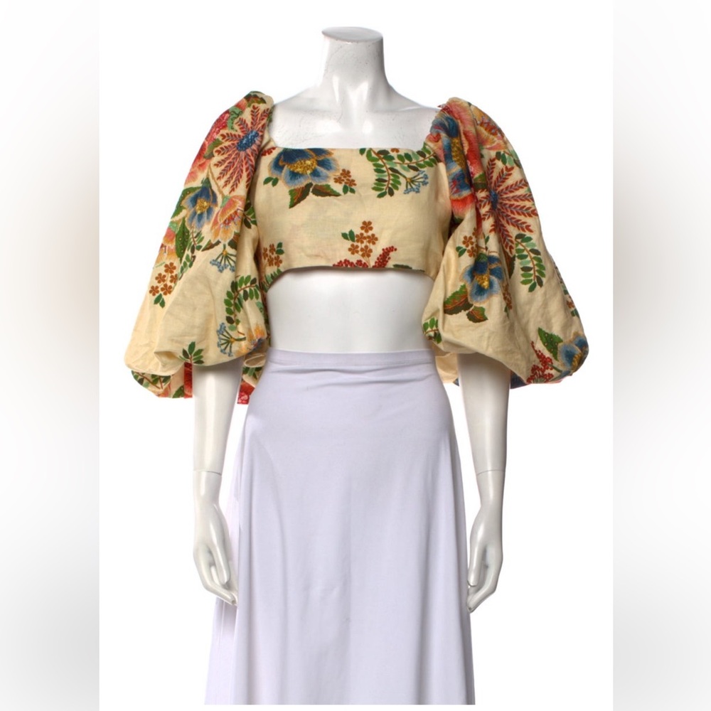 **SOLD** FARM Rio Linen Crop Top